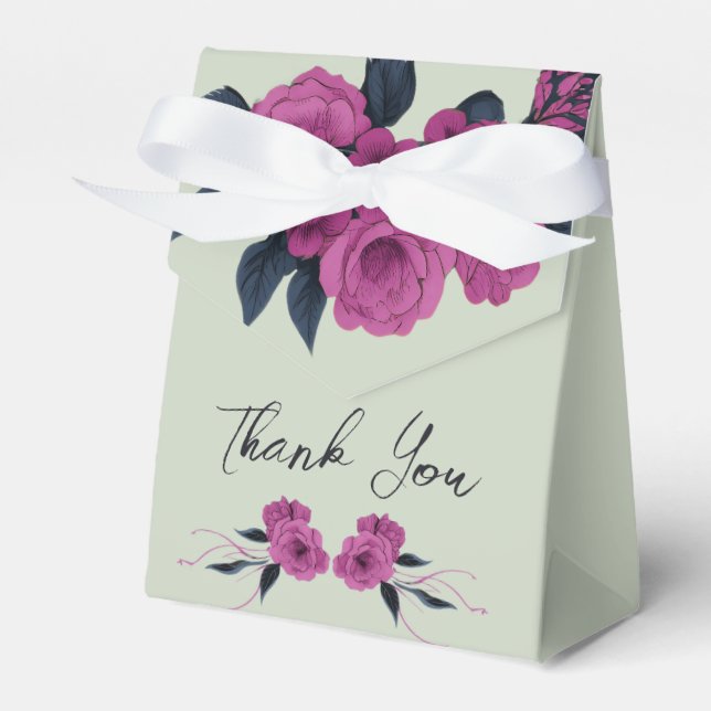 Caja Para Regalos Gótico Romántico Amantes Elegantes Gracias (Front Side)