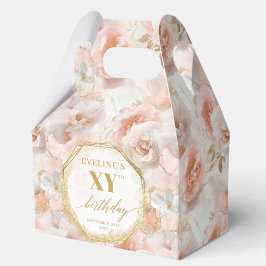 Caja Para Regalos Graceful Boho Pastel Rústico Rosa Cumpleaños