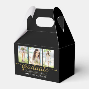 Caja Para Regalos Graceful Script Graduation Party Favor Box