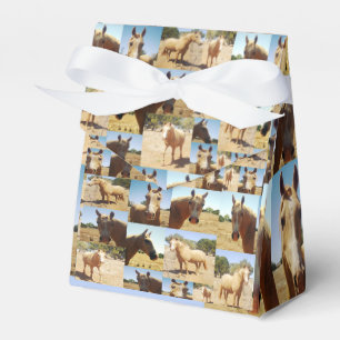 Caja Para Regalos **"Gracia dorada: un Collage de fotos palomino"**
