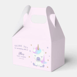 Caja Para Regalos Gracias a Cute Unicorn Baby Shower