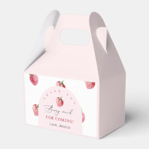 Caja Para Regalos Gracias berry mucha fresa
