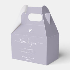 Caja Para Regalos Gracias - Boda Lavender