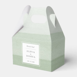 Caja Para Regalos Gracias Boda Verde