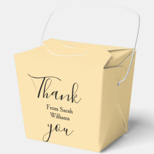 Caja Para Regalos Gracias de agregar nombre pastel amarillo boho bod