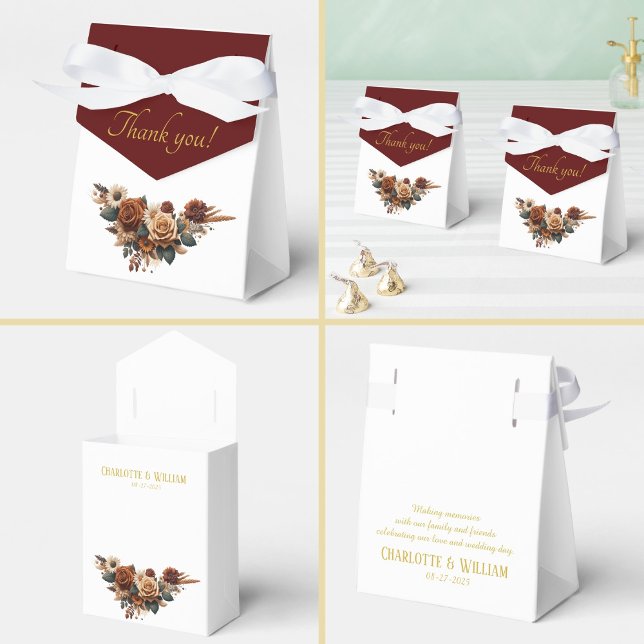 Caja Para Regalos Gracias Floral Rústica (Subido por el creador)