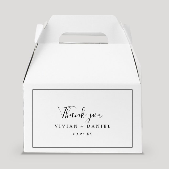 Caja Para Regalos Gracias minimalista (Subido por el creador)