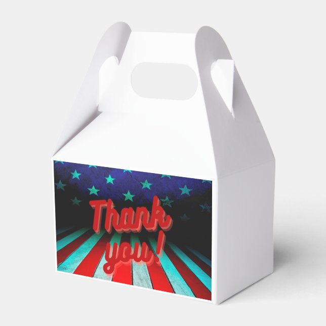 Caja Para Regalos ¡Gracias patriótico! (Front Side)