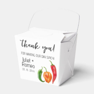 Caja Para Regalos Gracias Pimiento Picante Caliente Boda