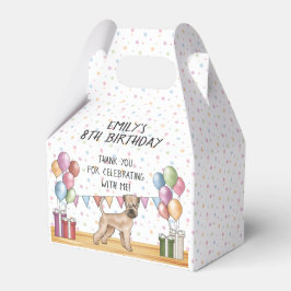Caja Para Regalos Gracias por el cumpleaños del perro Soft-Coated Wh
