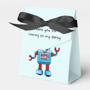 Caja Para Regalos Gracias por venir a mi fiesta (el robot del