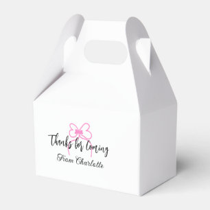 Caja Para Regalos gracias por venir agregar nombre mensaje de texto