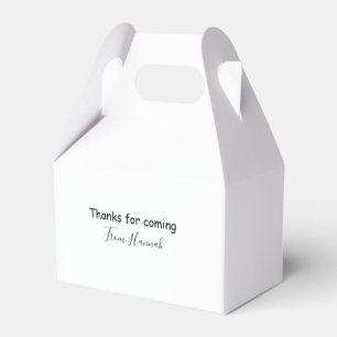 Caja Para Regalos gracias por venir agregar nombre mensaje de texto