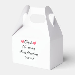 Caja Para Regalos gracias por venir agregar nombre mensaje de texto