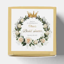 Caja Para Regalos Gracias rosas blancas y aliento del bebé