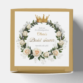 Caja Para Regalos Gracias rosas blancas y aliento del bebé