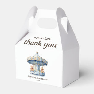 Caja Para Regalos Gracias Teddy Bear Twin Boys Baby Shower