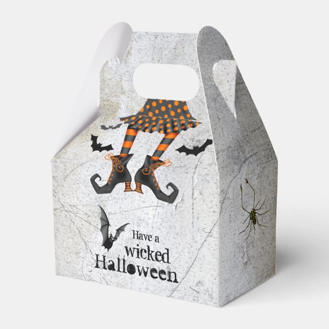 Caja Para Regalos Graciosa bruja Piernas Halloween malvado (Front Side)