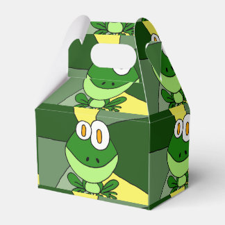 Caja Para Regalos Gracioso Arte de Rana Feliz