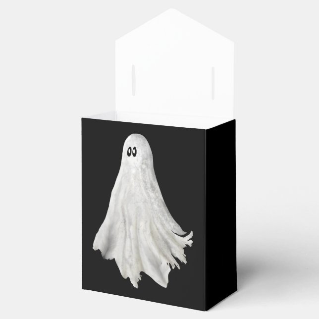 Caja Para Regalos Gracioso Fantasma Del Pasado Dibujo De Halloween (Abierto)