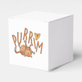 Caja Para Regalos Gracioso Gato Purim