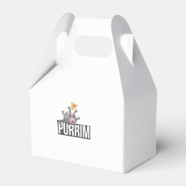 Caja Para Regalos Gracioso Gato Purim. פ ו ר י ם מ ש