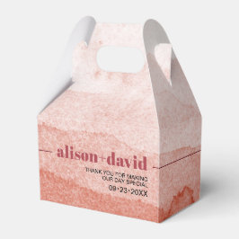 Caja Para Regalos Gradiente de color de agua Japandi Gracias boda