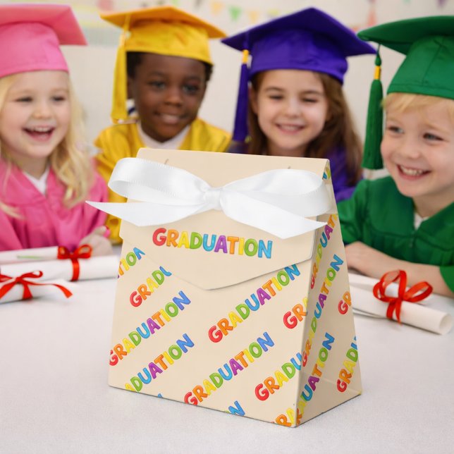 Caja Para Regalos Graduación Colorida  (Subido por el creador)