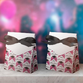 Caja Para Regalos Graduación de Año de Bow Rosa bonito Gracias
