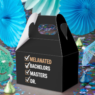 Caja Para Regalos Graduación de doctorado melanizado PhD EDD Licenci