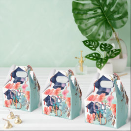 Caja Para Regalos Graduación de imágenes en color agua