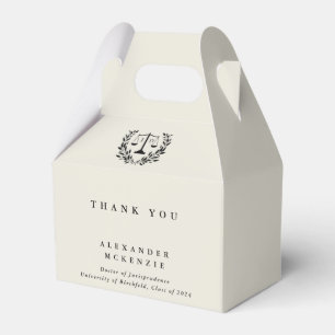Caja Para Regalos Graduación de la Ley JD de ostras/cremas