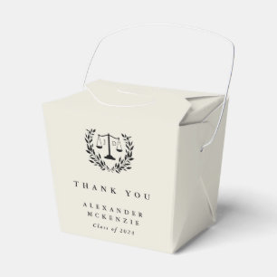 Caja Para Regalos Graduación de la Ley JD de ostras/cremas