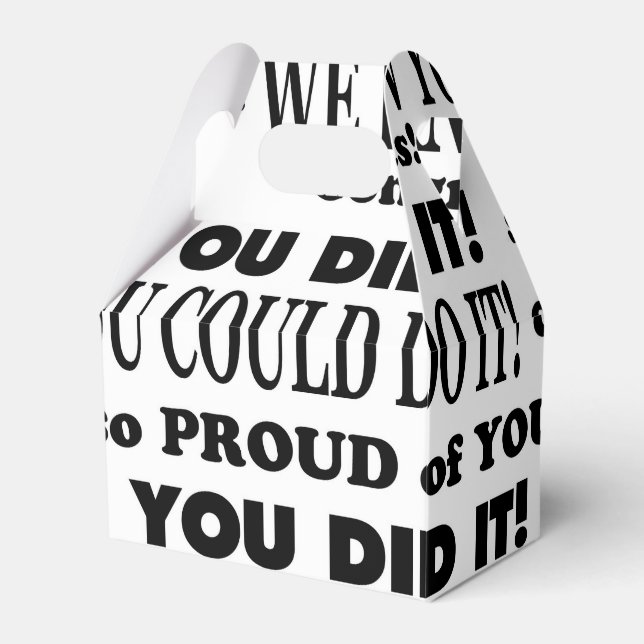 Caja Para Regalos Graduación Favor Box (Front Side)