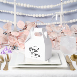 Caja Para Regalos Graduación mínima de Fiesta de grado retro