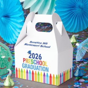 Caja Para Regalos Graduación personalizada de preescolar 2026 Fiesta