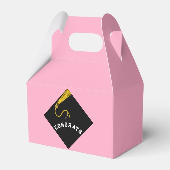 Caja Para Regalos Graduación rosa (Front Side)