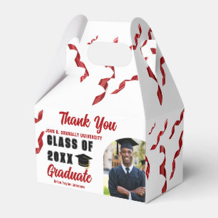 Caja Para Regalos Graduado Rojo Clase Fotográfica del Partido de Gra