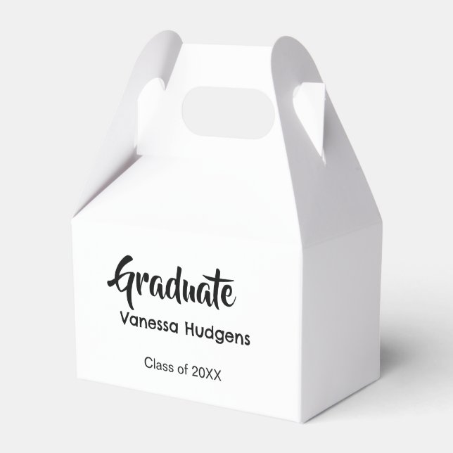 Caja Para Regalos Graduate congratulations name date year class univ (Front Side)