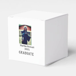 Caja Para Regalos Graduation photo name year class university simple