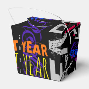 Caja Para Regalos Grafiti estilo Repeating Rat Year 2020 Take Out FB