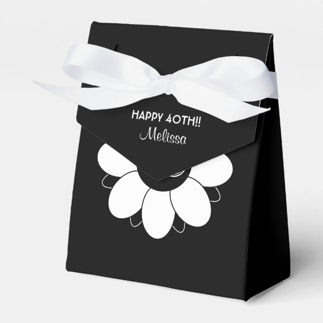 Caja Para Regalos Gran 40 Nacimiento Fiesta Patrón de diseño floral  (Front Side)