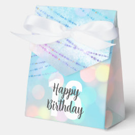 Caja Para Regalos Gran número Bokeh Birthday Favor Box