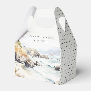 Caja Para Regalos Gran Sur, California Paisaje Acuarela Boda