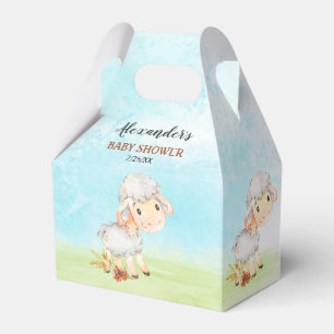 Caja Para Regalos Granja Baby Shower de ovejas acuáticas