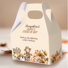 Caja Para Regalos Granja de calabaza Caída Aniversario del Girasol