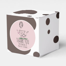 Caja Para Regalos Granja de Vaca Divertida Cumpleaños de Animales Ro