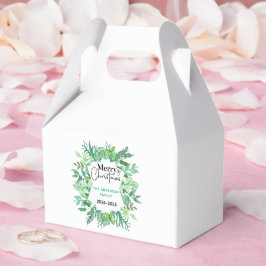 Caja Para Regalos : Grasa verde acuarela - Fiesta de Navidades festi