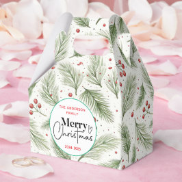 Caja Para Regalos : Grasa verde acuarela - Fiesta de Navidades festi