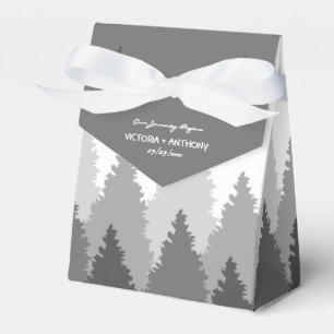 Caja Para Regalos Gray Forest Range Woodland Boda